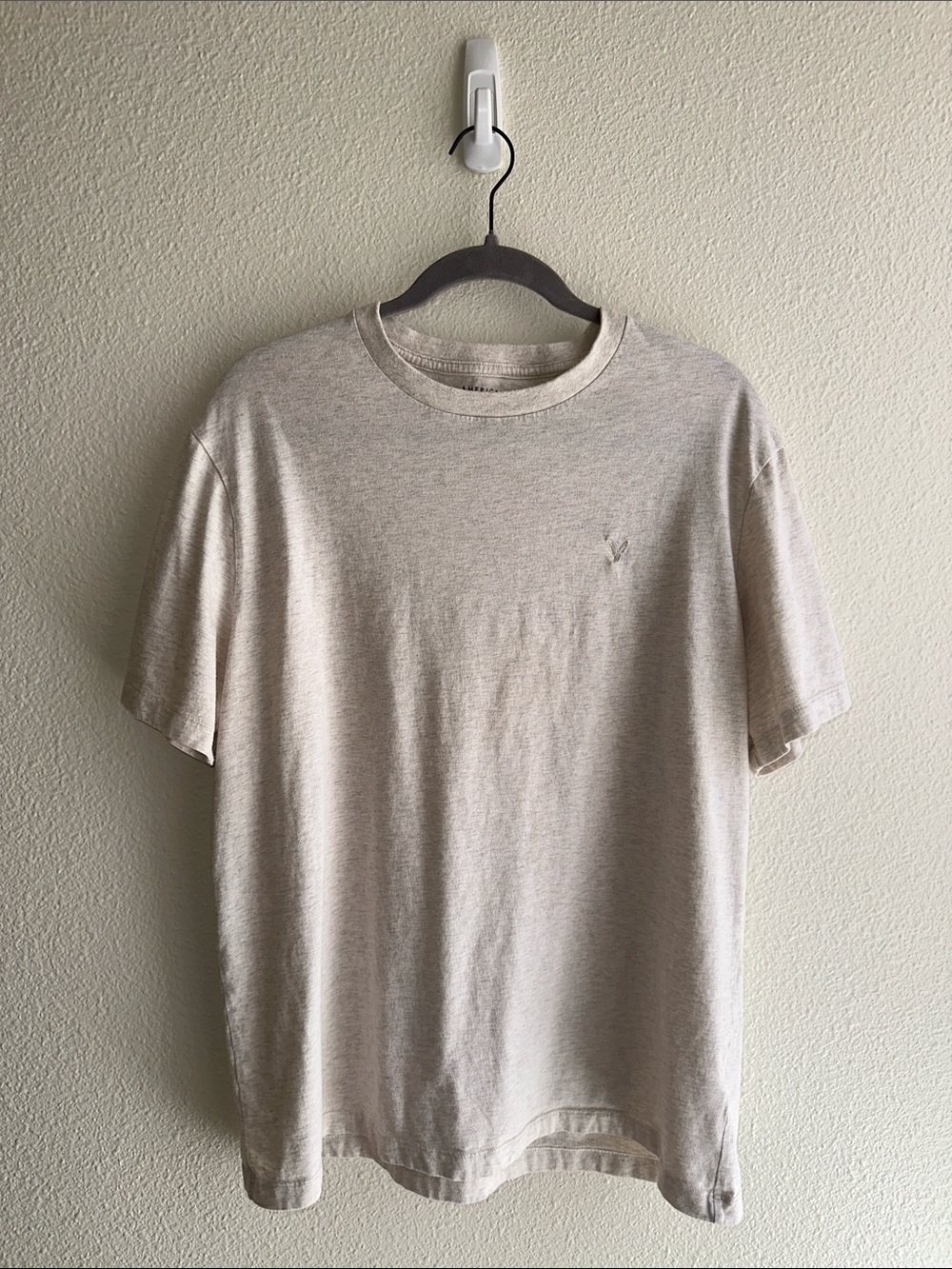 American Eagle| Crew Tee in Light Beige | Mens L